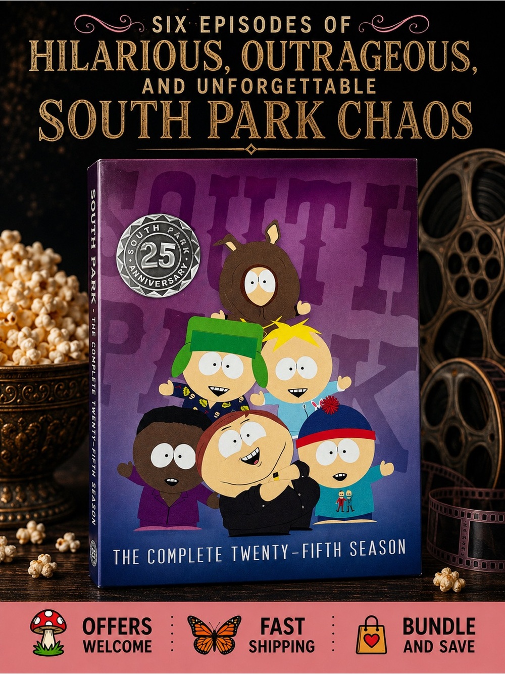 South Park Complete Twenty-Fifth Season DVD 25th Anniversary Slipcover